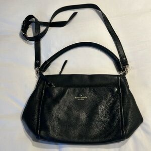 Kate Spade black leather purse crossbody shoulder bag